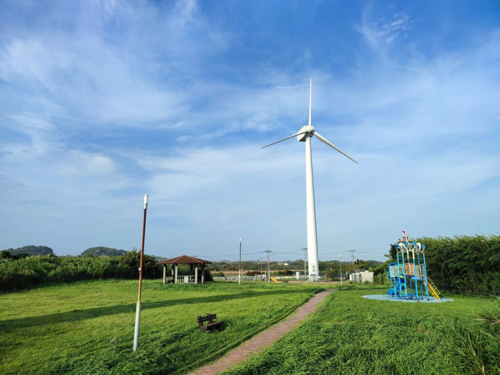 宮川公園の全体像を別角度で撮影した写真