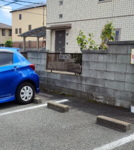 イタリアンレストランaoの駐車場のマークを撮影した写真