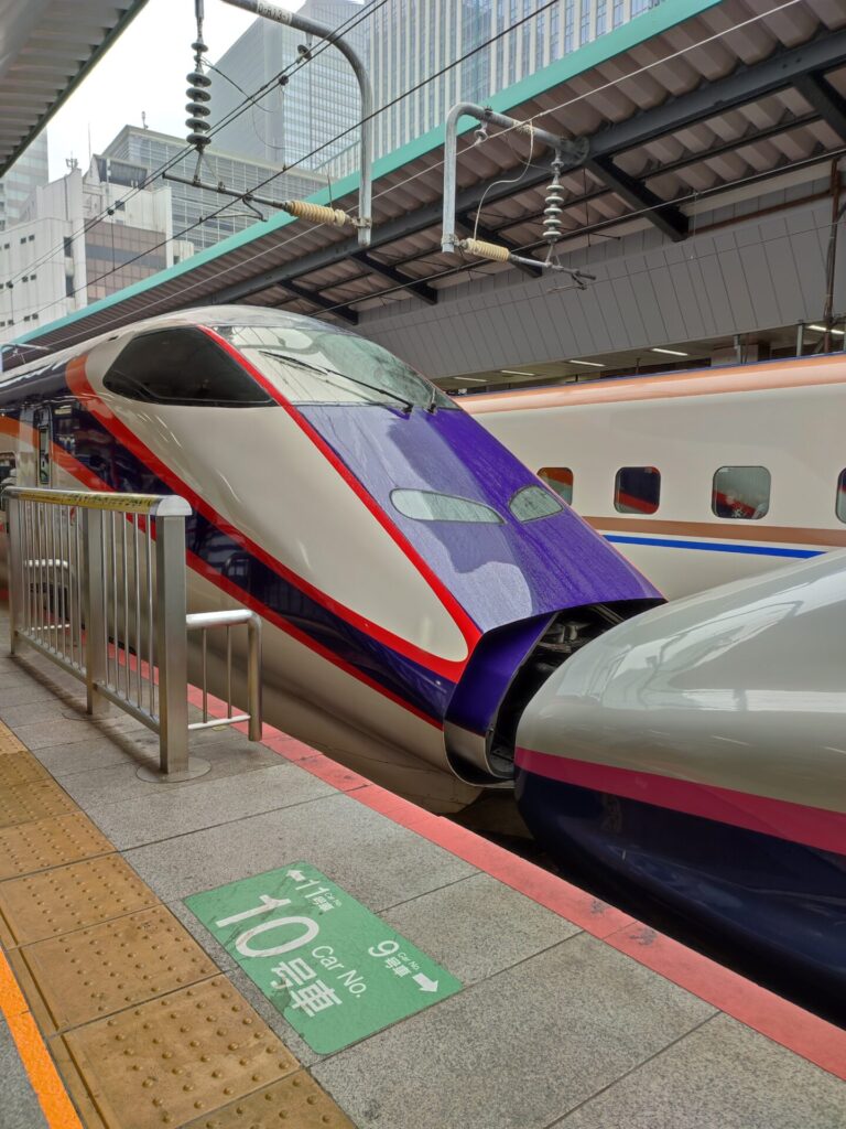 東京駅で見学できる山形新幹線つばさを撮影した写真