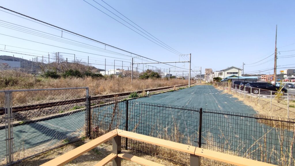 でんしゃ公園展望デッキからの景色を撮影した写真