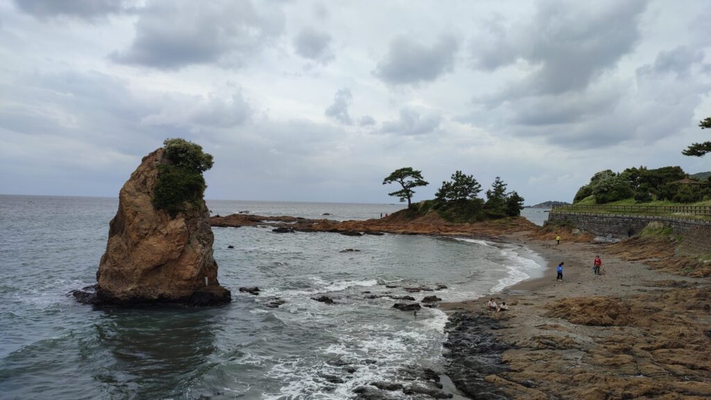 立石公園の海水浴場を撮影した写真